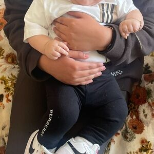 Burberry Black Baby Leggings and shirt